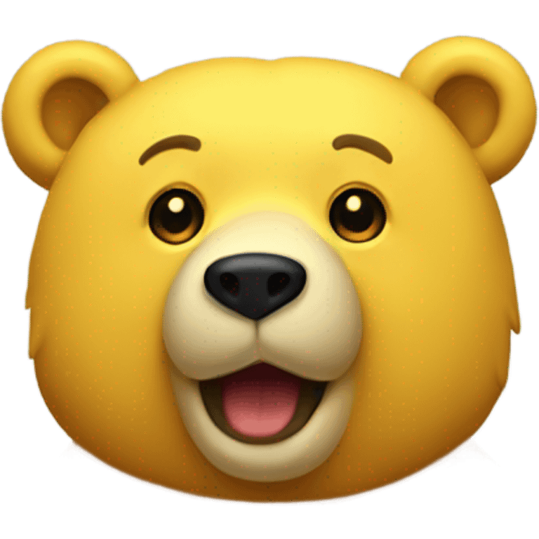 a yellow bear emoji