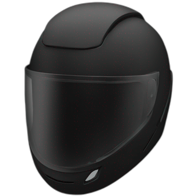 Black full helmet emoji