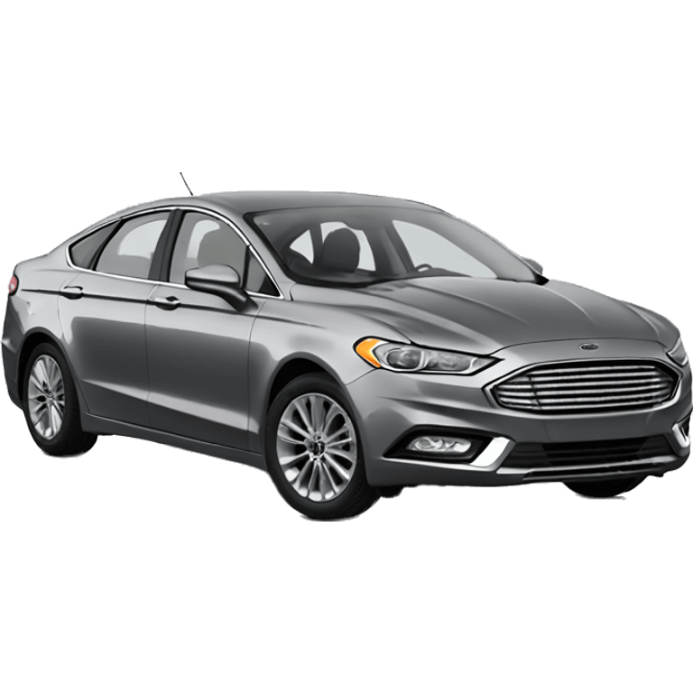 ford fusion car grey color emoji