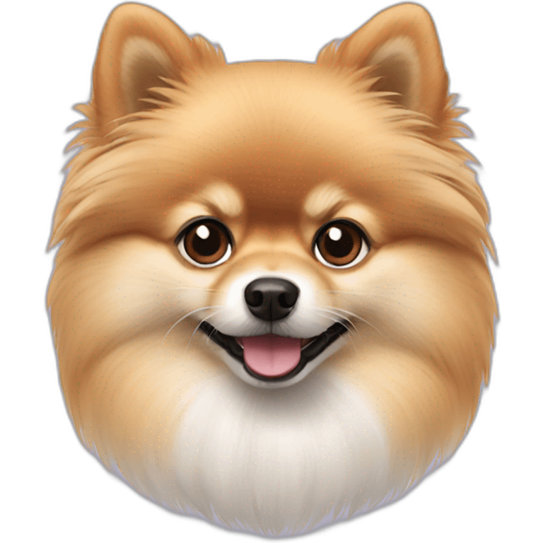 Pomeranian white emoji