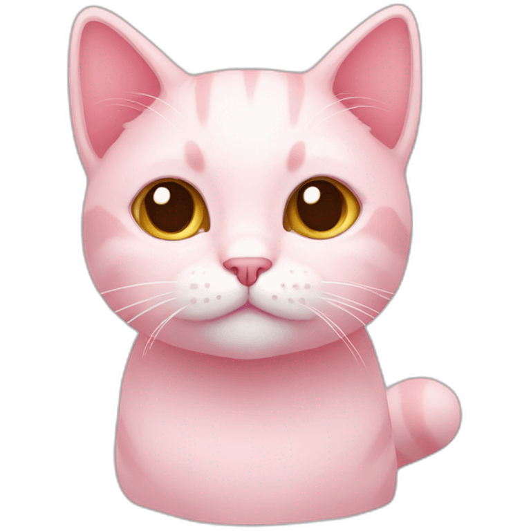 Light-pink-cute-cat emoji