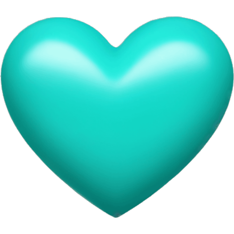 turquoise heart  emoji