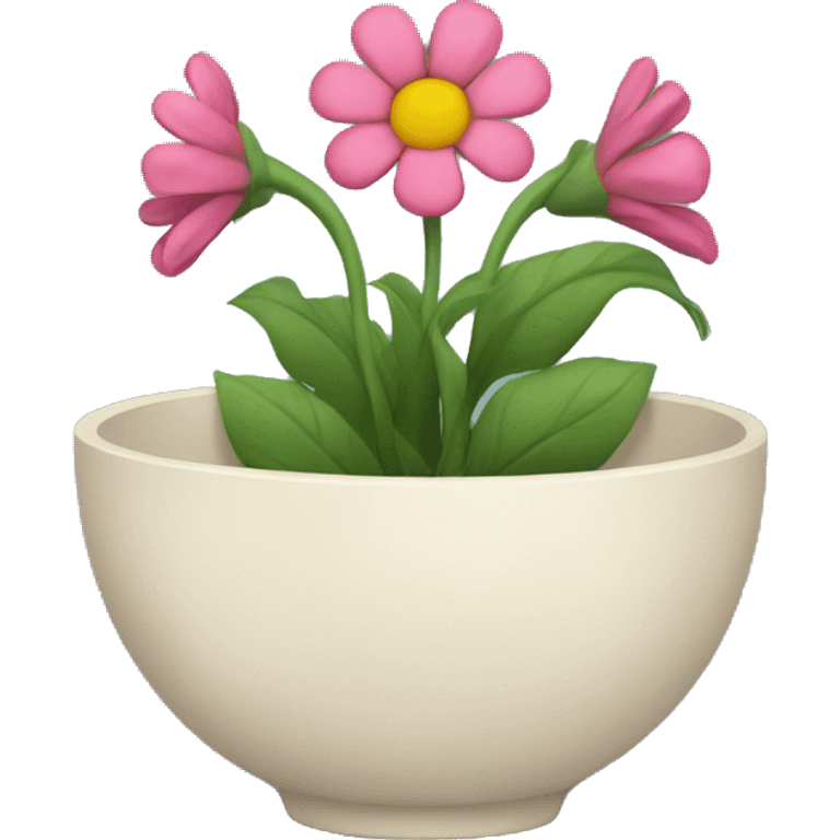 Flowers in a bowl emoji