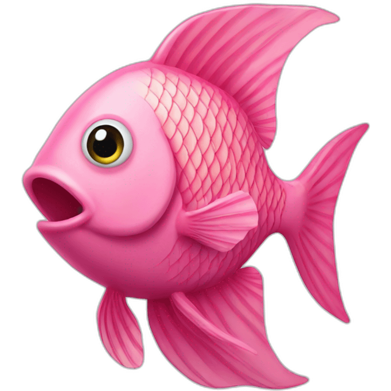 Pink fish emoji