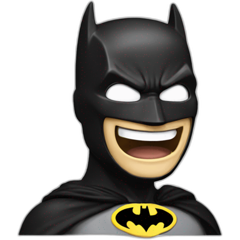 Batman laughing emoji