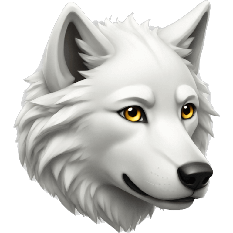 white wolf emoji