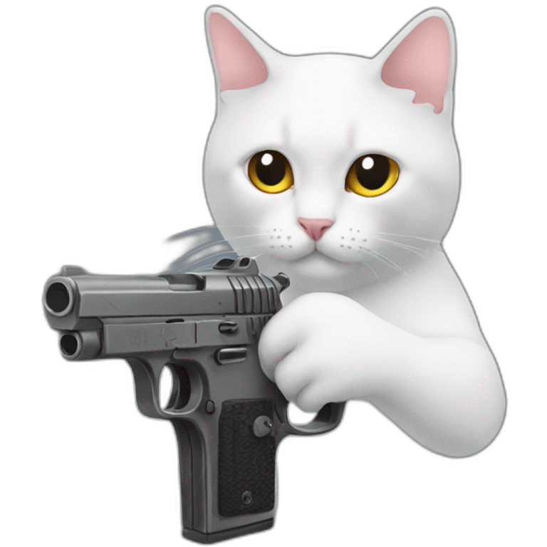 Cat gun emoji