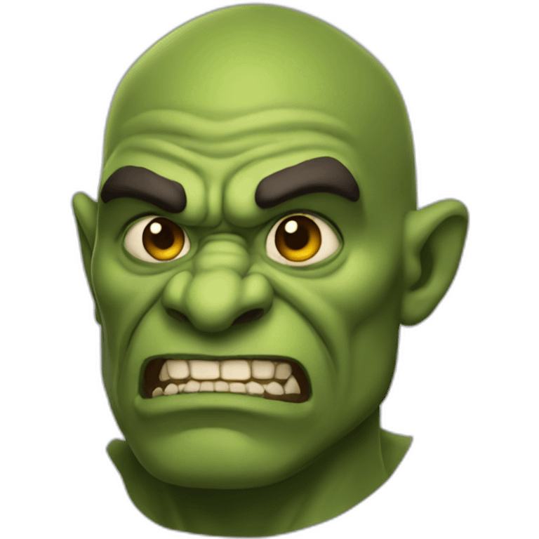 orc man face emoji