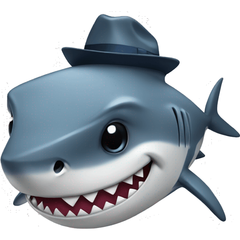 shark with fedora emoji