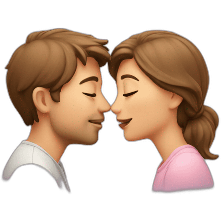 Kissing couple emoji