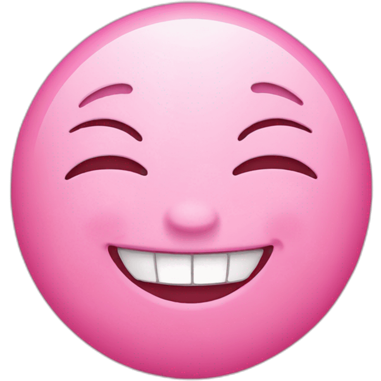 pink smiling emoji emoji