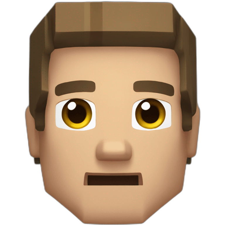 Steve head Minecraft emoji