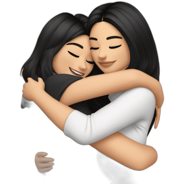 kendall jenner hugging kylie jenner emoji