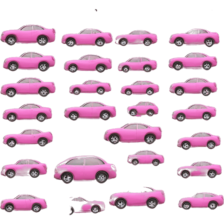 Car pink emoji