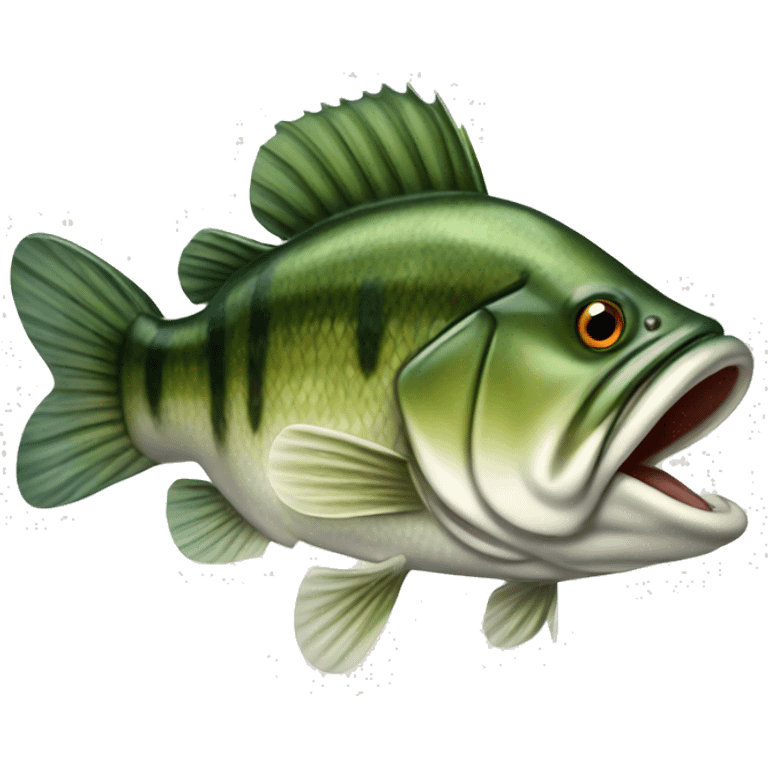 Largemouth bass fish emoji