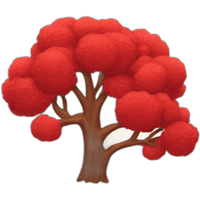 Red tree emoji