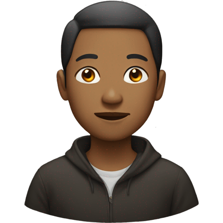 Black chinese person emoji