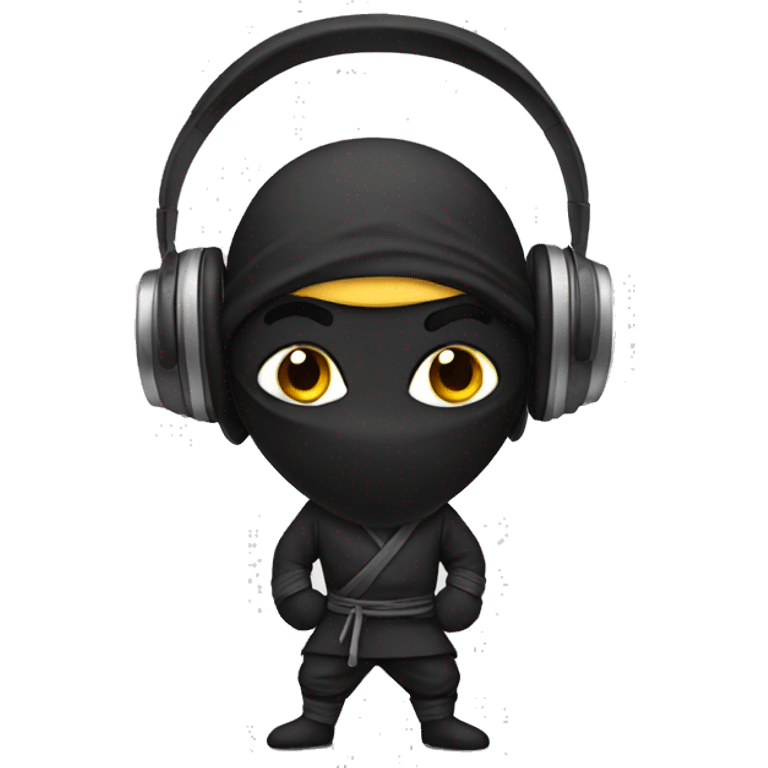 ninja with headphones emoji