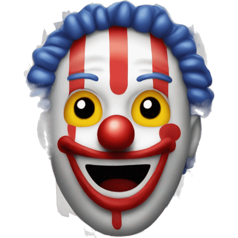 Clown picture on the flag emoji style emoji