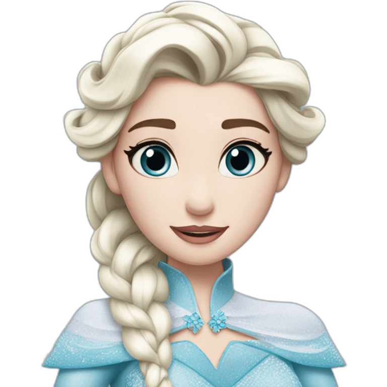 Elsa disney snow queen emoji