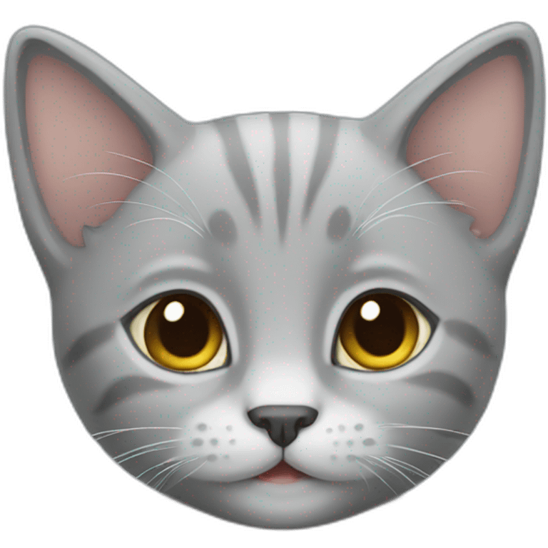 Grey kitten emoji