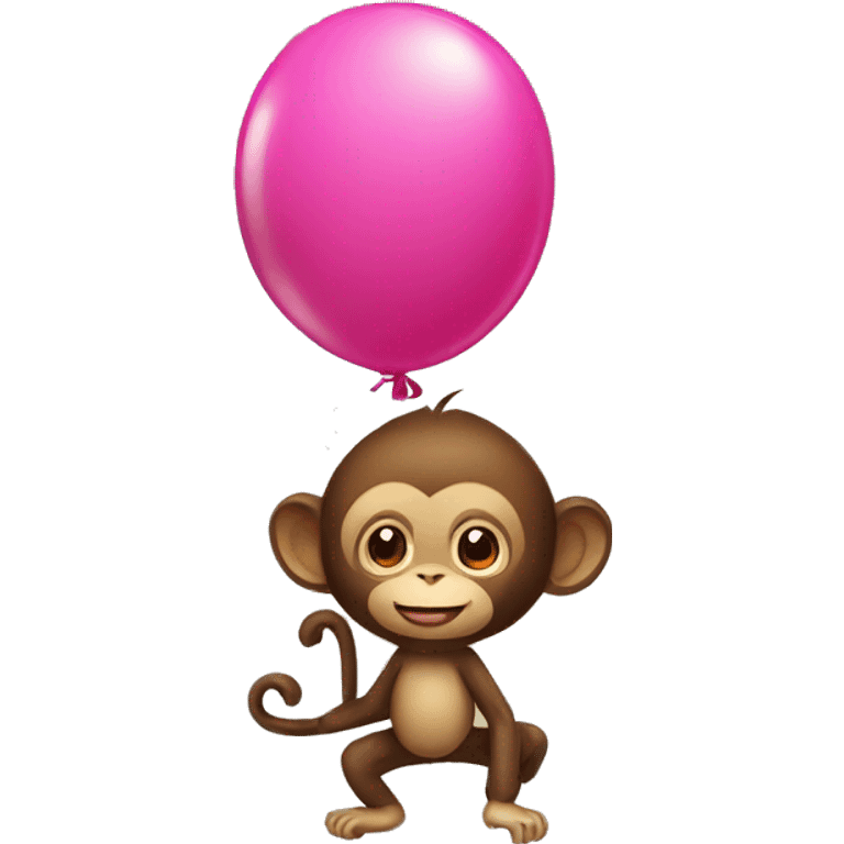 Monkey and balloon  emoji