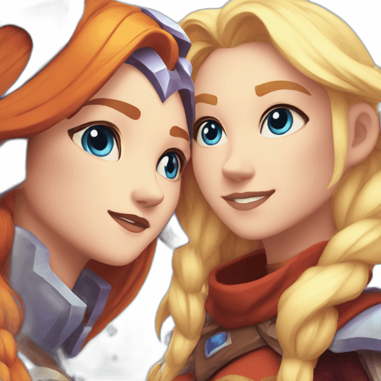 lina and crystal maiden emoji