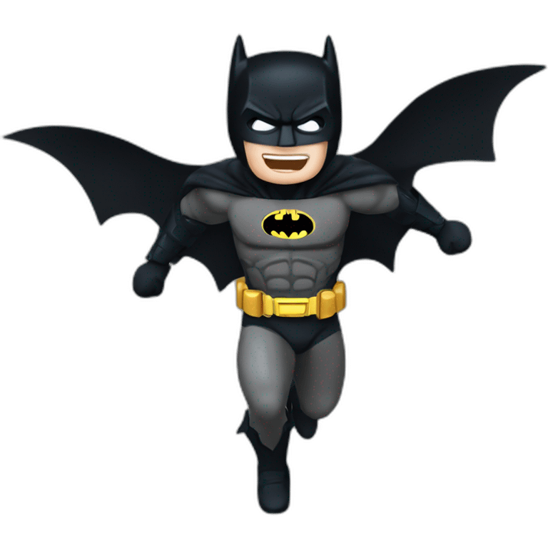 The dark knight batman flying movie emoji