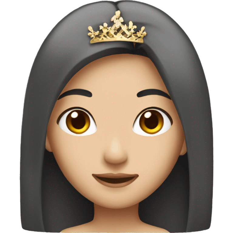 asian straight hair princess emoji