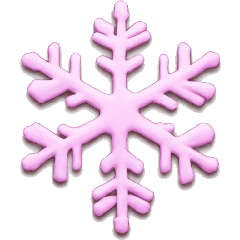 baby pink snowflake emoji