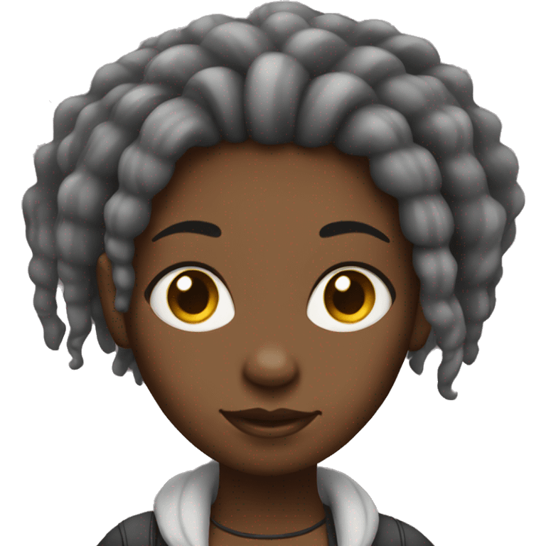 black girl with dreadlocks  emoji