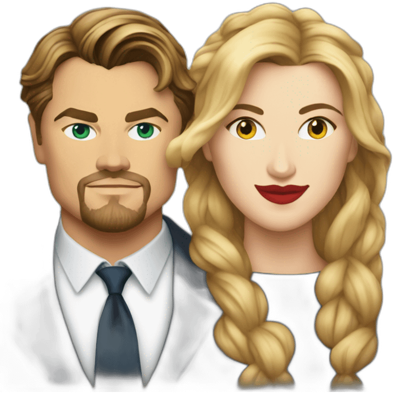 Leonardo DiCaprio and Kate Winslet emoji