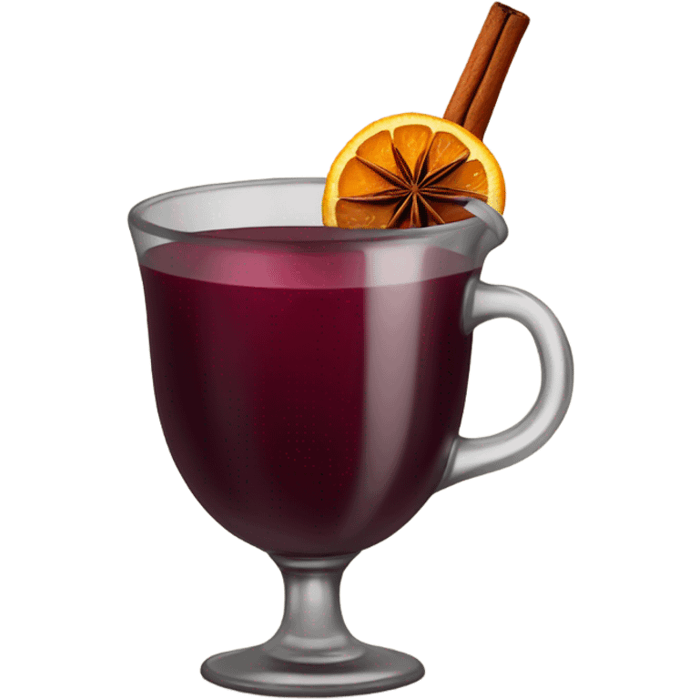 Mulled wine with star anise emoji