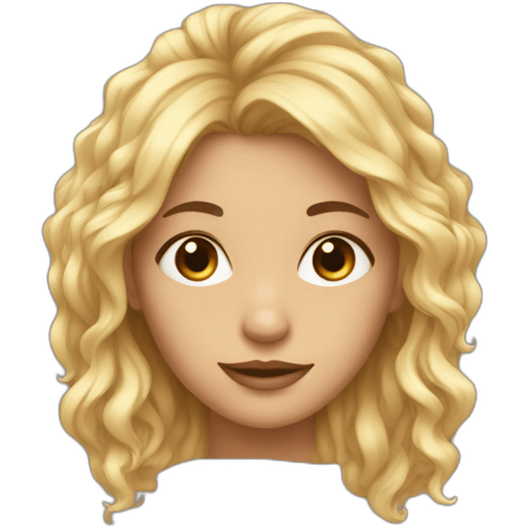 Fille avec cheveux de toute les couleur emoji