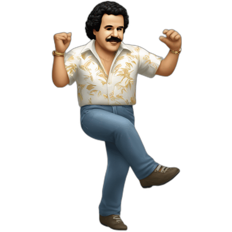 Pablo escobar dancing disco emoji