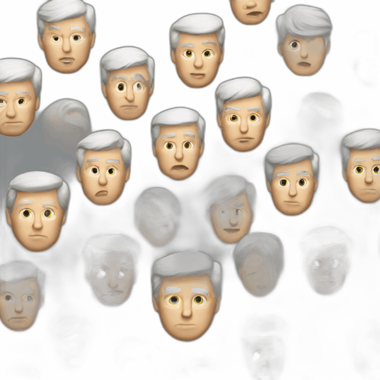 donald trump white gray hair emoji