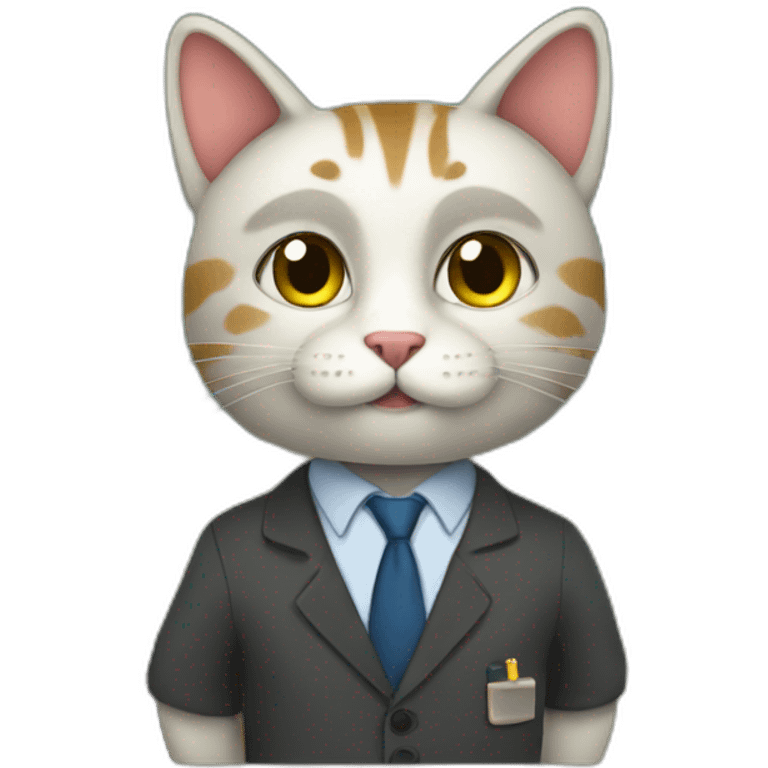 A Cat as a teacher emoji