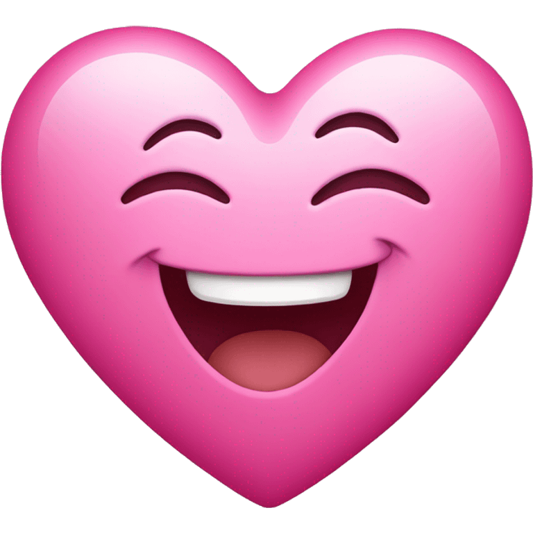 Pink heart with a smile emoji