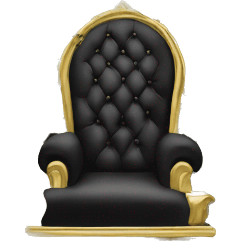 black and gold throne with snakes on the side emoji