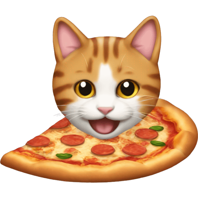 Catsea eat pizza emoji