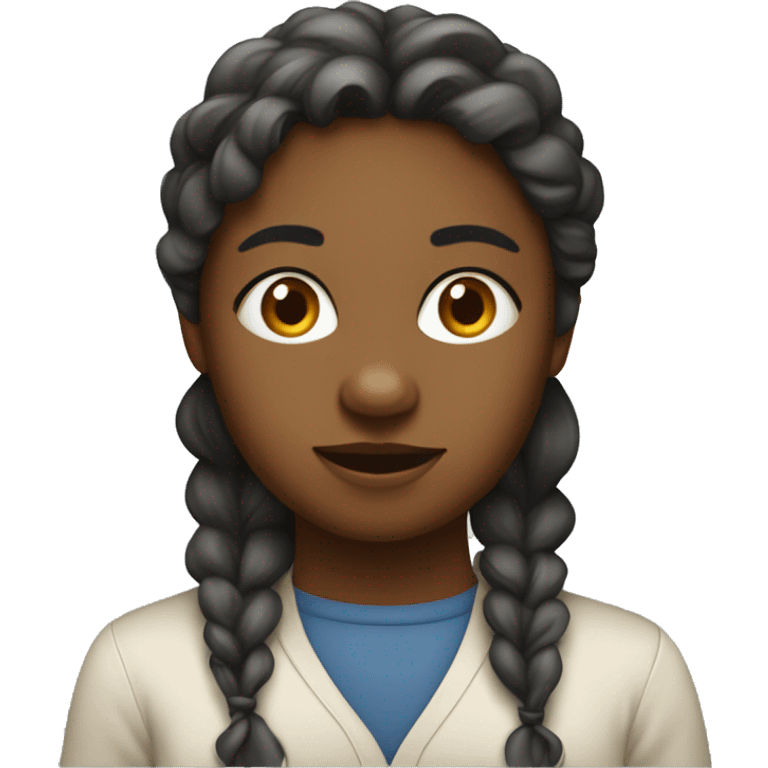 Fille métisse  emoji