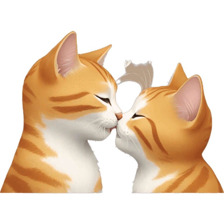 Cats kiss emoji