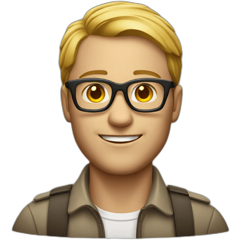 homme charismatique avec des lunette emoji