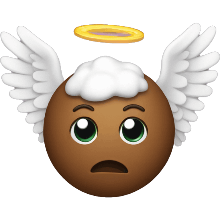 Poop emoji with Angel Halo emoji