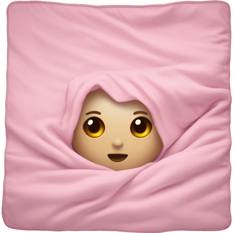 Pink cute blanket  emoji