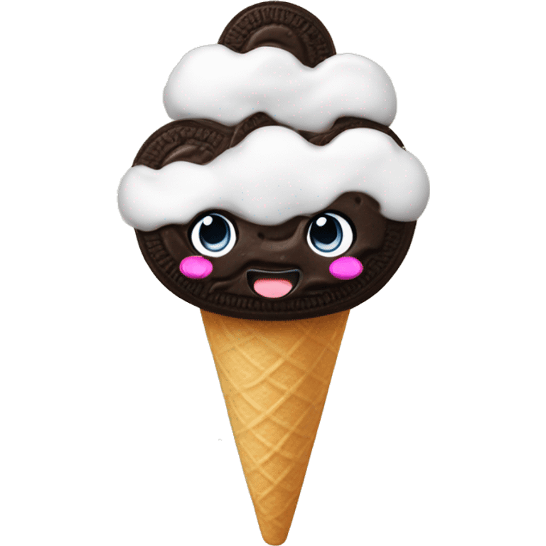 Oreo ice cream  emoji