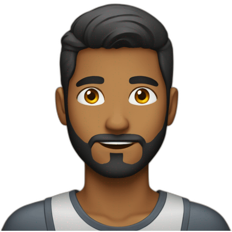 sri lankan 25 year old with a beard emoji