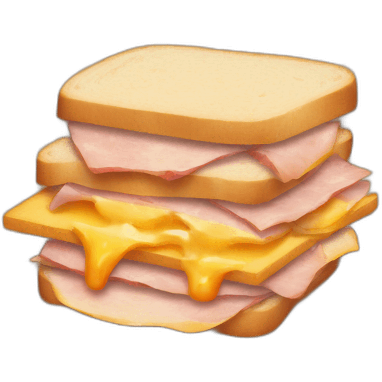 ham and cheese sandwich on fire emoji