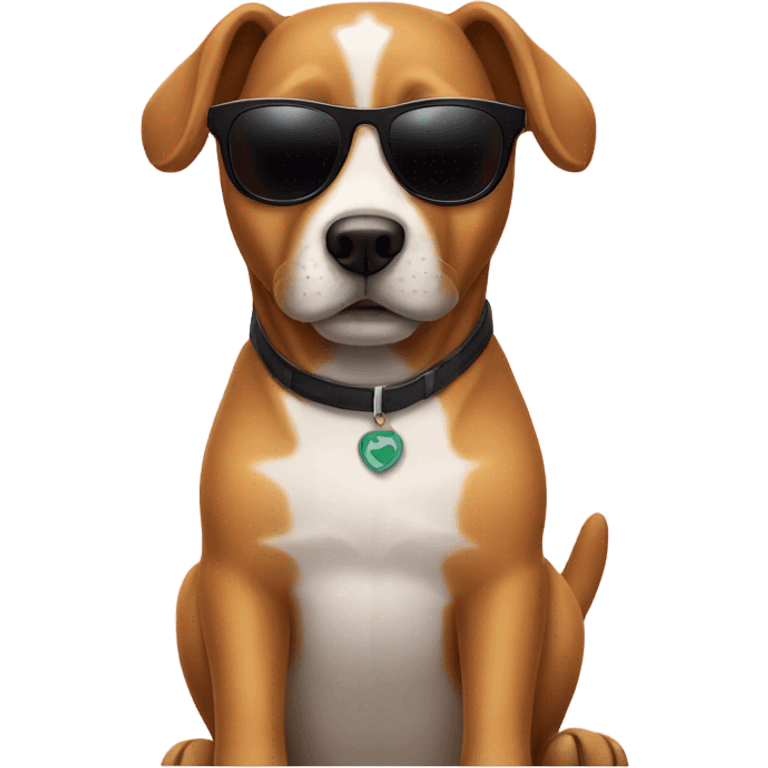 A dog with sunglasses  emoji