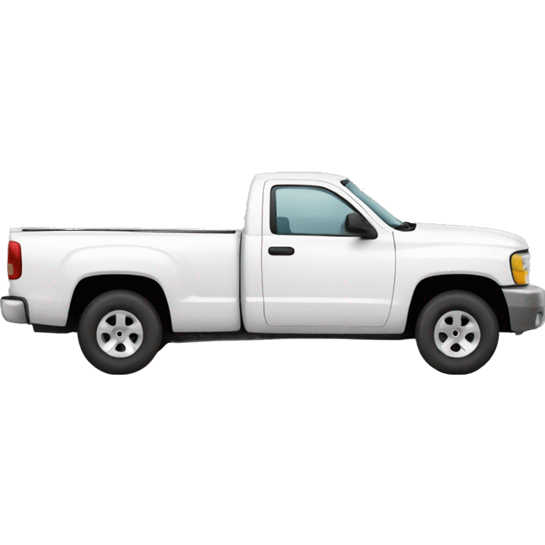 White pickup truck emoji